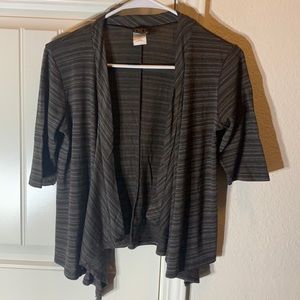 THX cardigan small color gray and black stripes